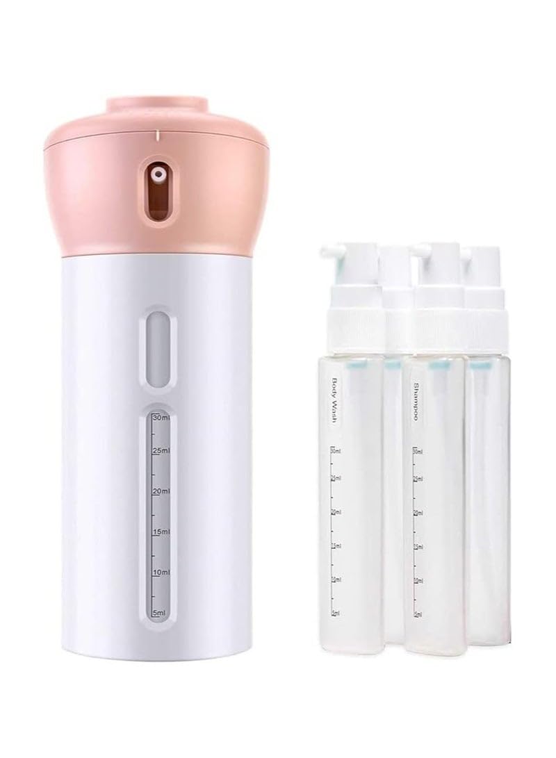 Travel Bottle 4 in 1 Portable Leak Proof Rotatable Travel Bottle for Liquid Lotion Shampoo Cosmetic Shampoo Shower Gel etc Portable Leak Proof