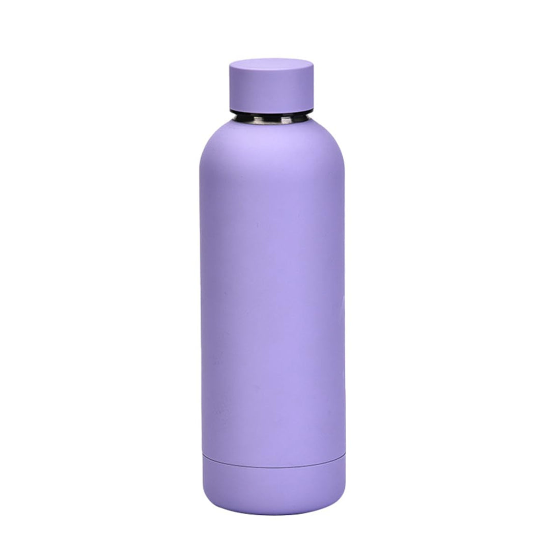 17oz Stainless Steel Insulated Narrow Mouth Sports Water Bottle, Double wall Cola Shape Thermos Vacuum flask (500ml, Purple)