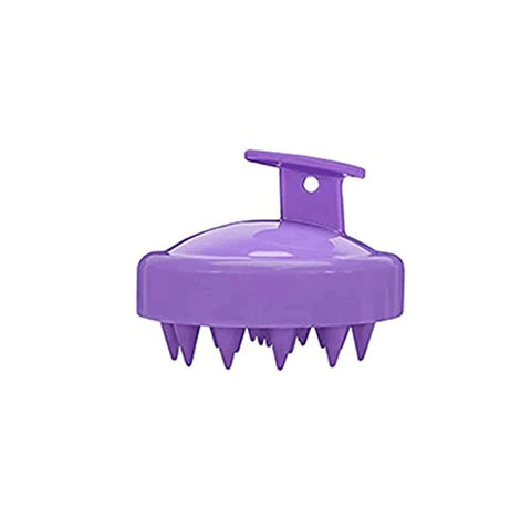 Beauenty Silicone Scalp Massage Brush Massage Comb (Purple)
