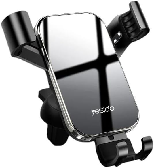 V Volt Magnetic Car Phone Holder, Auto Air Vent Mount, 360 Degree Rotation, Elegant Glass Design, Stylish and Durable Design