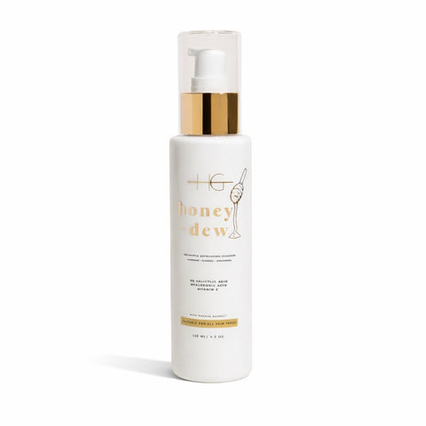 HG HoneyDew Gentle Exfoliating Salicylic Acid Cleanser – Honey, Papaya Extract, Vitamin E & Aloe Vera | Foamy Face Wash for All Skin Types | 125ML