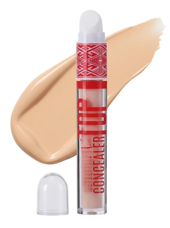 TOP Concealer for Face Makeup With Liquorice Root Dewy Finish, Full Coverage Ultra Blendable Dark Circle Spot Brightening and Correcting Concealer 5ml (03)