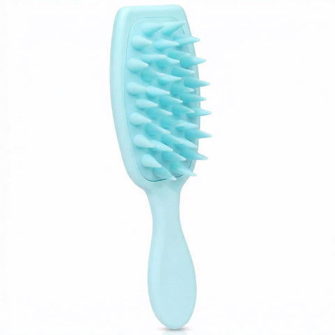 Extra Long Handle Shampoo Brush - Scalp Massager for Hair Washing & Exfoliation, Gentle Hair Care Tool for Men/Women/Kids, Relieves Itching, Dandruff & Stimulates Circulation (Blue)