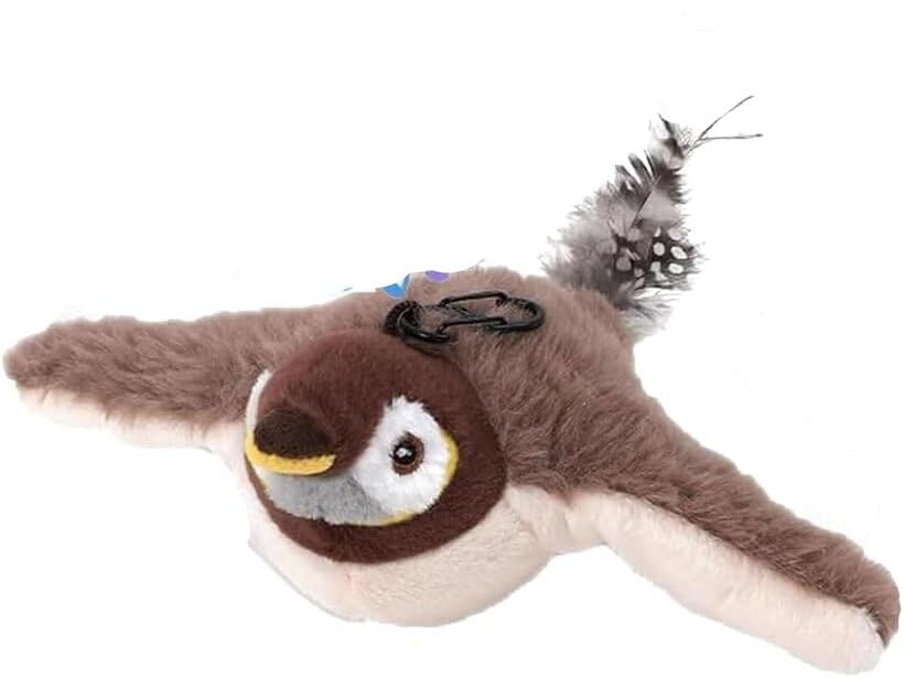 Flappy Chase, Flappy Chase Cat Toy, Flappychase Interactive Cat Toy, Interactive Chirping Bird Cat Toy, Flapping Bird Cat Toys for Indoor Cats, 3 Modes (Orange)