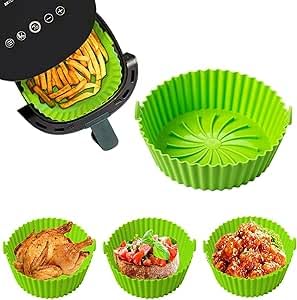 6 Piece Silicone Airfryer Mold Washable Mean Hayish Maaki Long Mean Hatkeep and Violin Hatofree Available Green IR