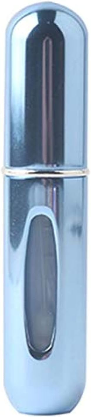 Portable Bottom Refillable Perfume Atomizer Spray Bottle, Glitter Blue, 5ml - 2724631533376