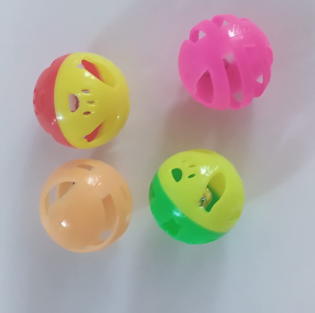 cat toy balls and bell inside