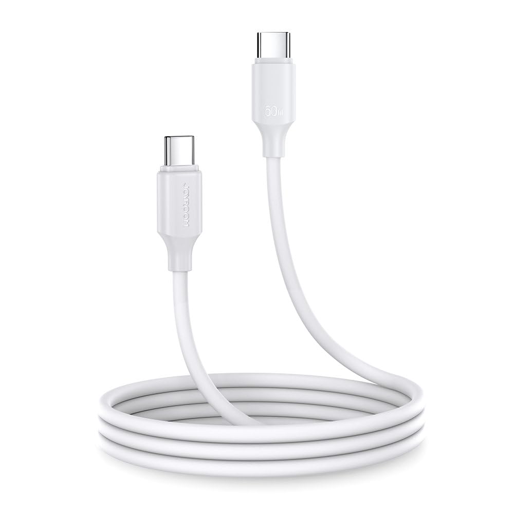 Joyroom JR- S-CC060A9 60W Type-C-to Type-C-Fast Charging Data Cable 1m-White