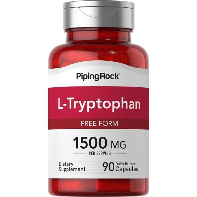 L-Tryptophan 1500 mg – Mood & Sleep Support – 90 Vegetarian Capsules