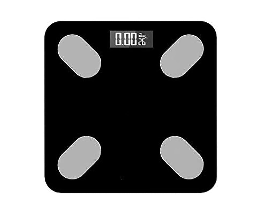 180kg / 396lbs LED Display smart Mini Body Fat Analyzer Bluetooth Digital Weight Bathroom Scale Body Composition Analyzer with Cell Phone APP Wireless Digital Bathroom Smart BMI Scale Smartphone App