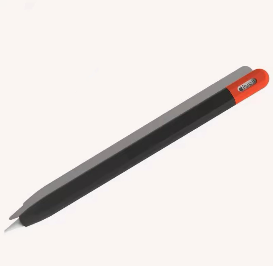 Fekra Premium Silicone Case Holder for Apple Pencil (USB-C) 2023 Accessory, Slim Protective Sleeve Cover for Apple Pencil 3 USB Charging/Double Tap & Attaching Magnetically (Black)