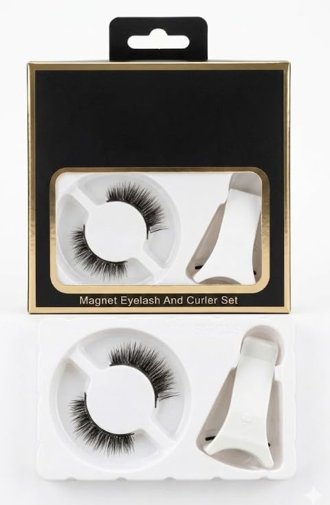 Magnetic Eyelashes - No Glue, Dual Applicator, Reusable, Waterproof, Soft Full Eye False Lashes (N4)