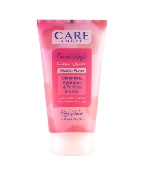 CAREMORE Rose Water Facial Wash for Dry and Normal Skin 150 ml