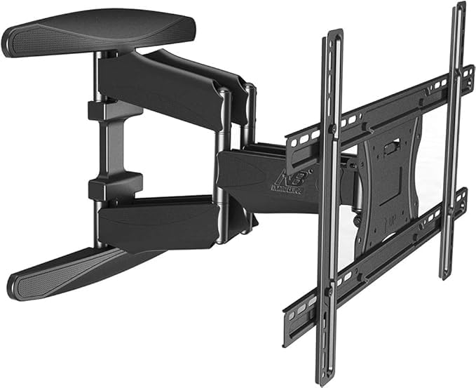 NB Full Motion TV Wall Mount for Most 45-75 Inch TVs with Swivel Joint Tilt Arm Extends 100lbs Max VESA 400x400mm