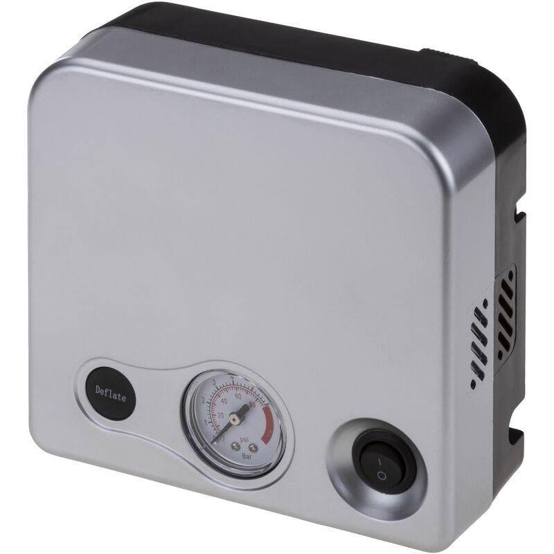 Car Compressor - Robust 12V Portable Tire Pump with 250 PSI Limit, Single Cylinder Design for Efficiency, Great for Sedans and Trucks, Features Auto-Stop Technology and Bright LED Light for Nighttime
