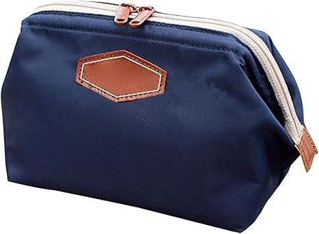 Women's handbag for organizing makeup and cosmetics,Cosmetic travel cases, portable nylon makeup bag for toiletries, storage case (blue)