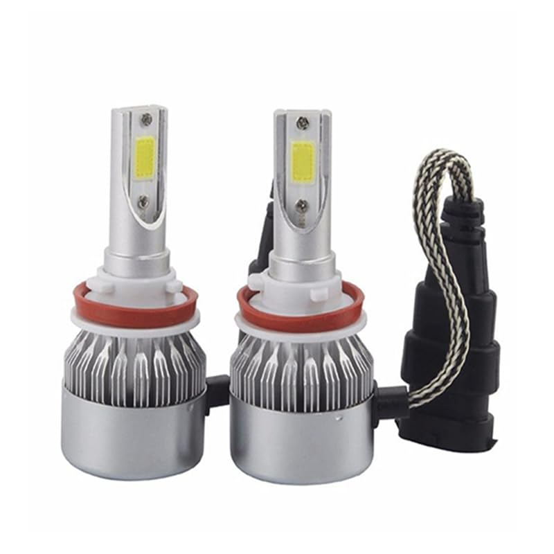 Kapper Trade Xenon Headlight Bulbs Kit for Cars, LED Light Bulbs with Cooling Fan 36W (2 Piece Set - C6-9005-HB3) - KaberTrade