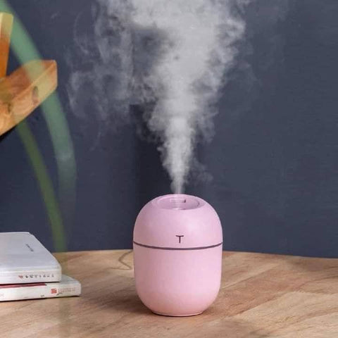 230ml Mini USB Air Freshener Humidifier Aroma Diffuser Essential Oil Diffuser Aroma Essential Oil Diffuser with Assorted Colors LED Light for Car Office Home (06)