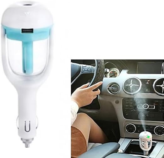 Air Freshener Diffuser Car Air Purifier Aroma Diffuser Touch Control Car Air Freshener Car Lighter Outlet Fill Your Favorite Fragrance-Sky