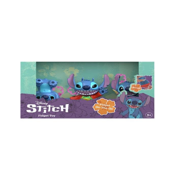 Eolo Disney Fidget Stitch Surf, Alien, Swimming Action Figure 3-Piece Set