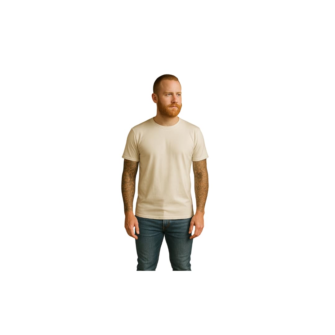 Men's Cotton Spandex T-Shirt, Athletic Fit, Premium Soft Fabric