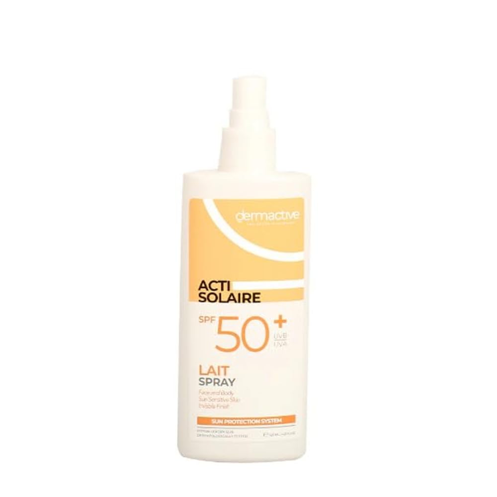 DERMACTIVE Acti-Solaire Lait Spray SPF50+ – 125ml | Very High Sun Protection, Hydrating Milk Texture, Water-Resistant & Gentle Formula