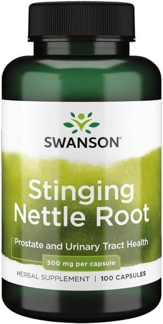 Stinging Nettle Root Extract, 500 mg, 100 Capsules, Herbal Supplement for Prostate and Urinary Tract Health, Non-GMO, Gluten-Free