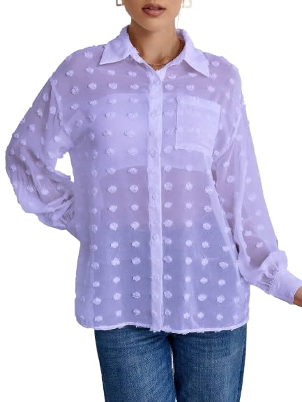 Sun Set Women's Pocket Pocket Chiffon Blouse - Modern and Elegant Design Small Twill