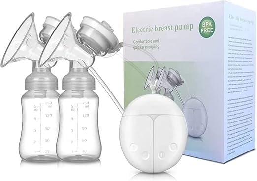 Electric Breast Pump, 2 Mode 9 Level, Rechargeable Double Pump for Breastfeeding