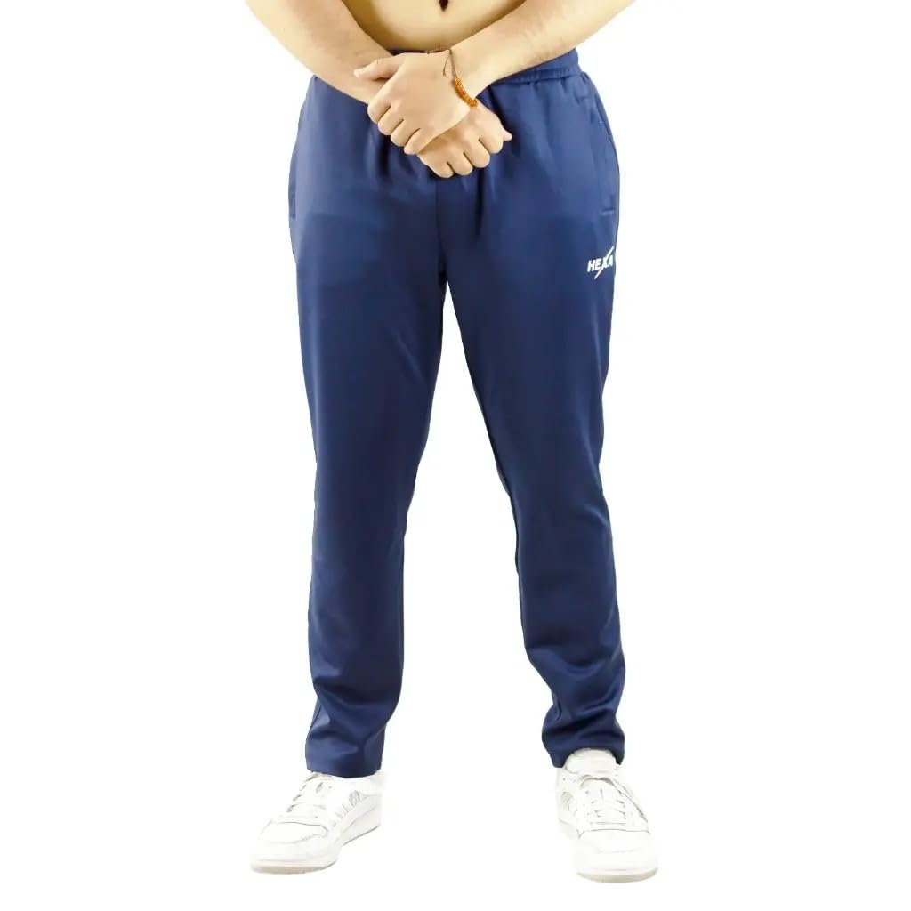 HEXA Straight Poly Pants for Men & Women - Classic Design, Dry-Fit, Anti-Bacterial