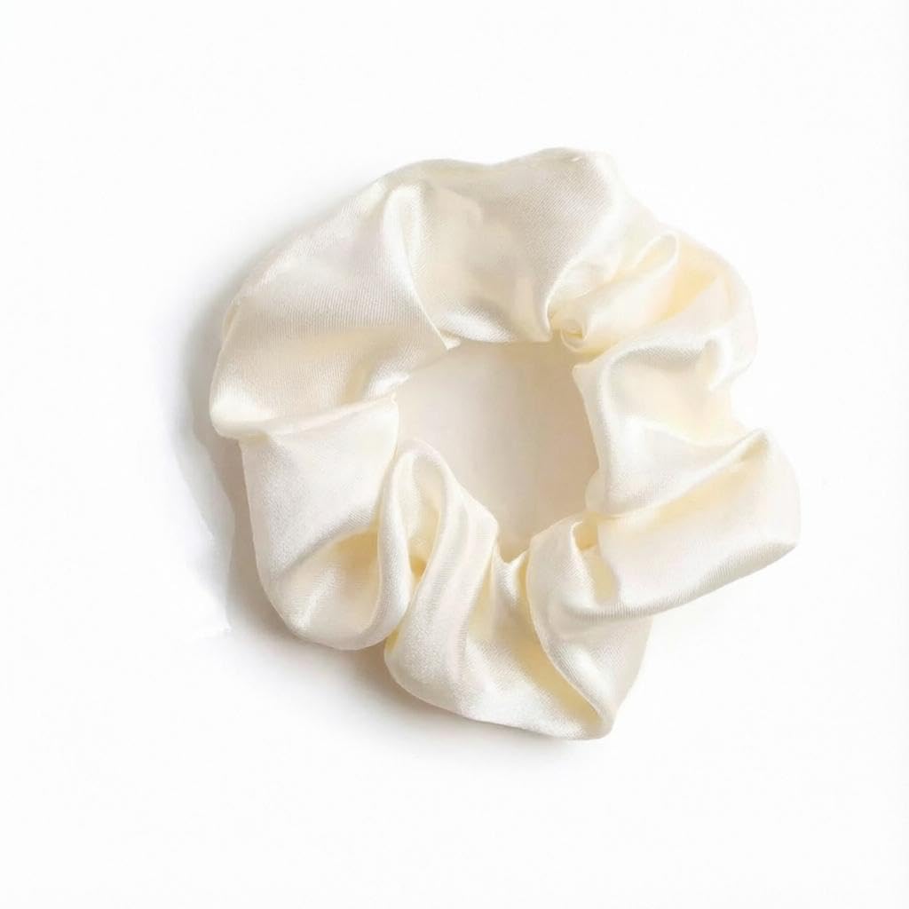 Satin Hair Tie - Silk Elastic Strong Scrunchie for Smooth Hair Ponytail Style (option 1)