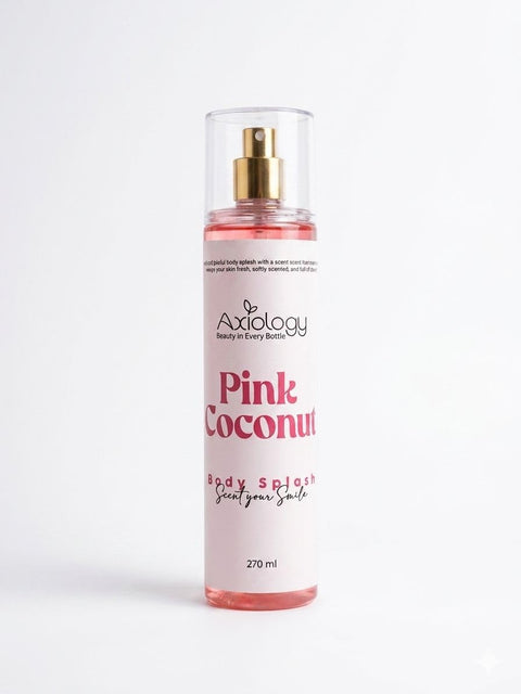 Axiology Pink Coconut Body Splash, Fragrance Mist, Light & Hydrating, All Skin Types, 250 ml