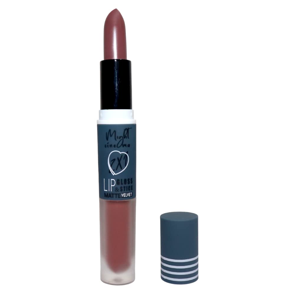 Might Cinema 2x1 Lip Gloss&Lipstick Matte Velvet-Shade Number 201