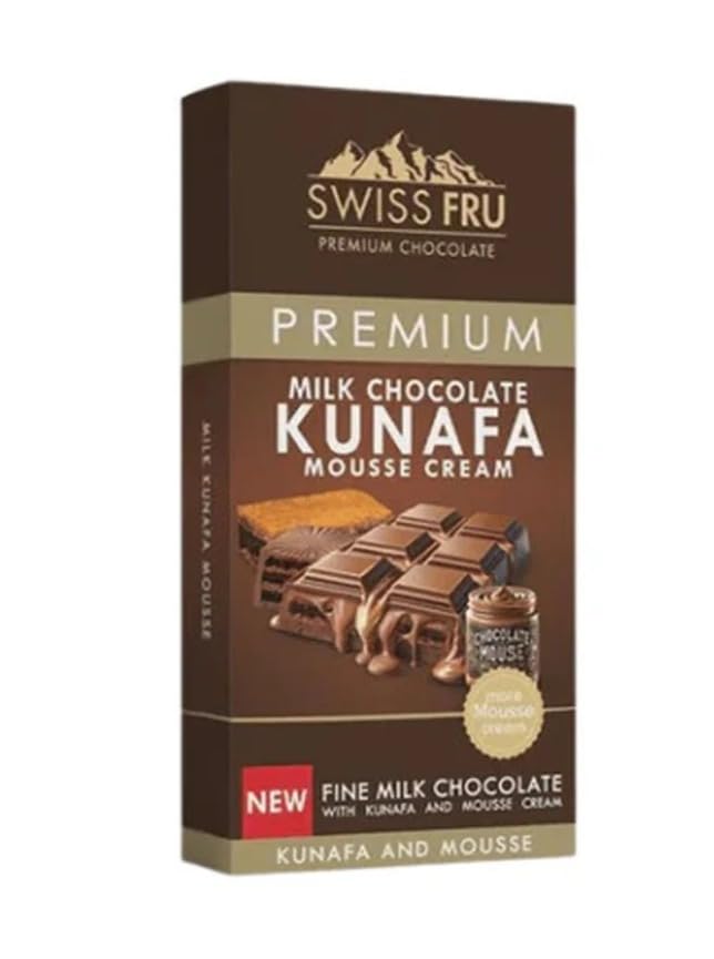 Swiss Fru Milk Chocolate Kunafa Mousse Cream