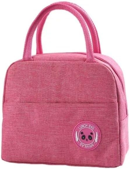 Lunch Bag Insulated Cooler Tote Leakproof Thermal Lunch Box For Men Women Kids Office School College Picnic Travel Beach (Pink)