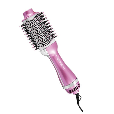 LEXICAL Hair Dryer Brush 1200W 3 Speed 200°F Rotation Speed LHD-5080 (Pink)