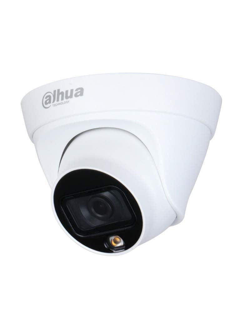 Full Color Dome IP Camera 2 Megapixel/2.8mm Lens/110 Degree Aperture/White Light 15 MTS/H.265/ IP67/ PoE/DWDR