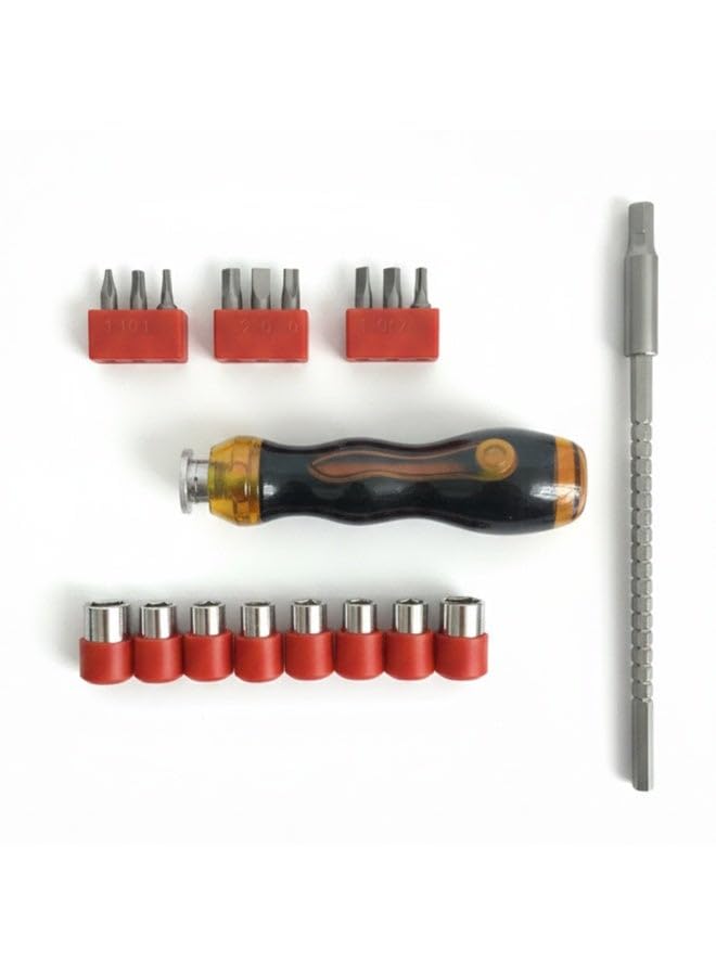 Screwdriver Set with Socket & Bit Kit â€“ Ratchet Handle, Extension Bar, Magnetic Screwdriver Bits, Precision Repair Tool Set for Home, DIY & Professional Use, GM-213