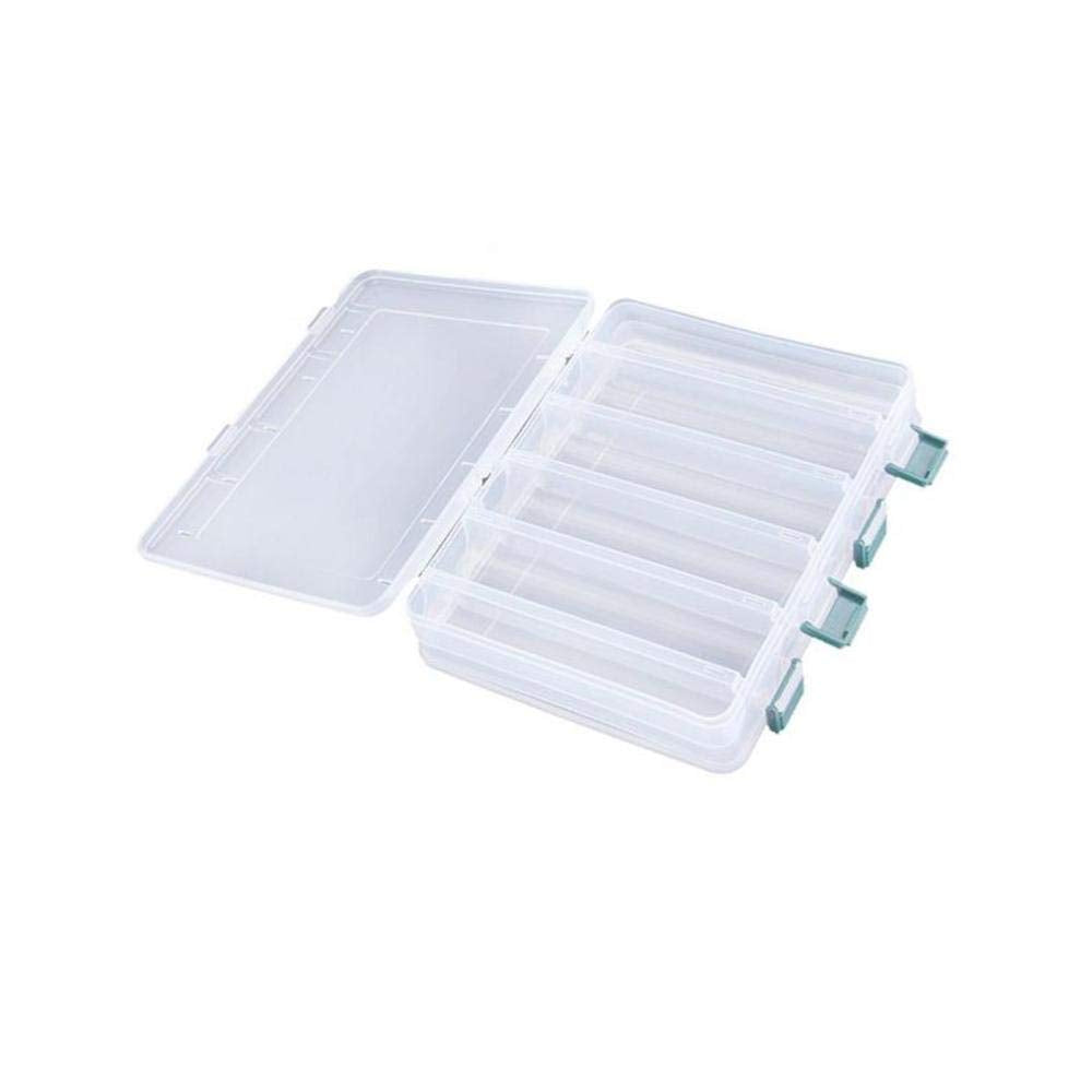 Beauenty 12 Compartment 2 Sided Fishing Lures Tackle Hooks Baits Case Storage Box