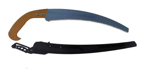 Curved Pruning Saw with Cover and Wood Handles
