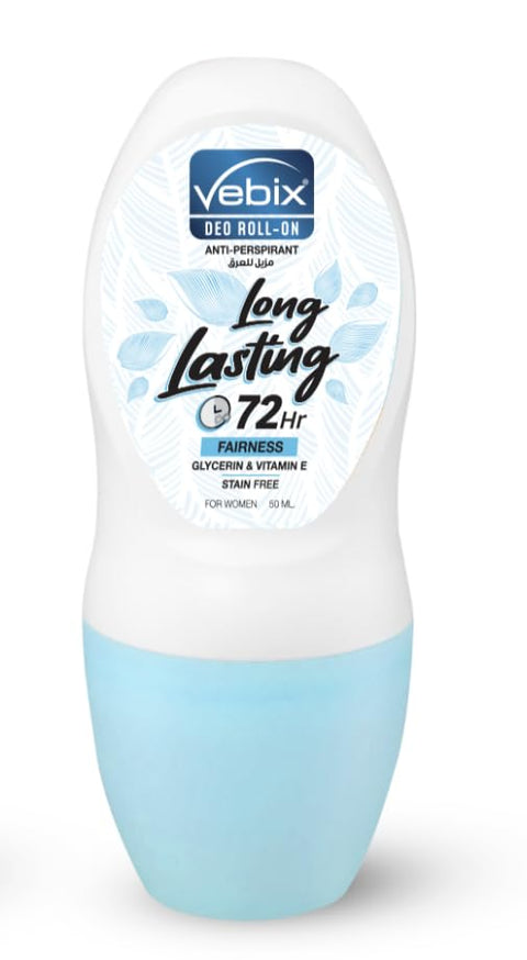 Vebix Fairness 72 Hrs Long Lasting Roll-On Deodorant 50 ml