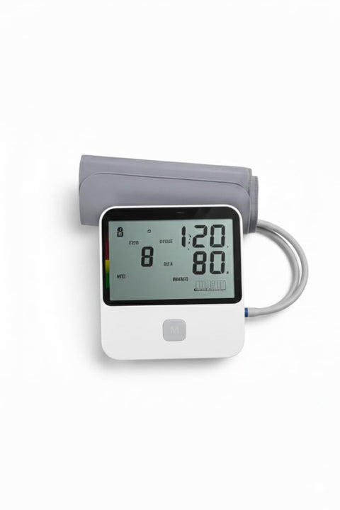 Automatic Blood Pressure Monitor for Arm with Large LCD Display and Reading Memory, Help You Monitor Blood Pressure and Pulse at Home with Comfort and Easy