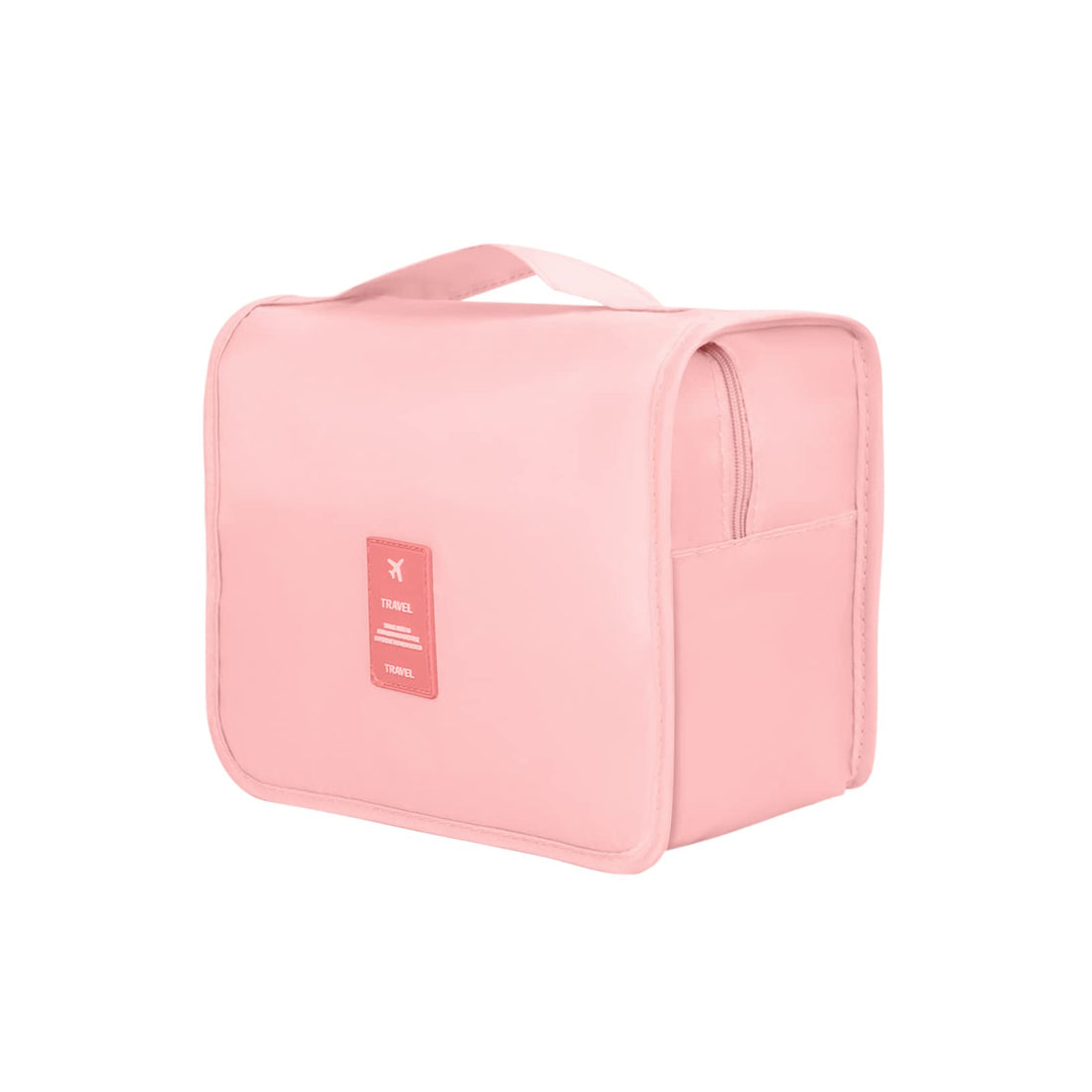 Hanging travel toiletry bag,SRVR portable toiletry bag for men and women's toiletry bags with sturdy hooks, Pink