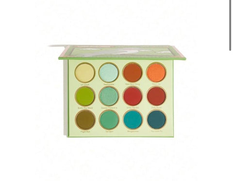 Green and Gold Eyeshadow Set, 12 Colors Nature Colors Makeup Palette, Matte and Shimmer Eyeshadow