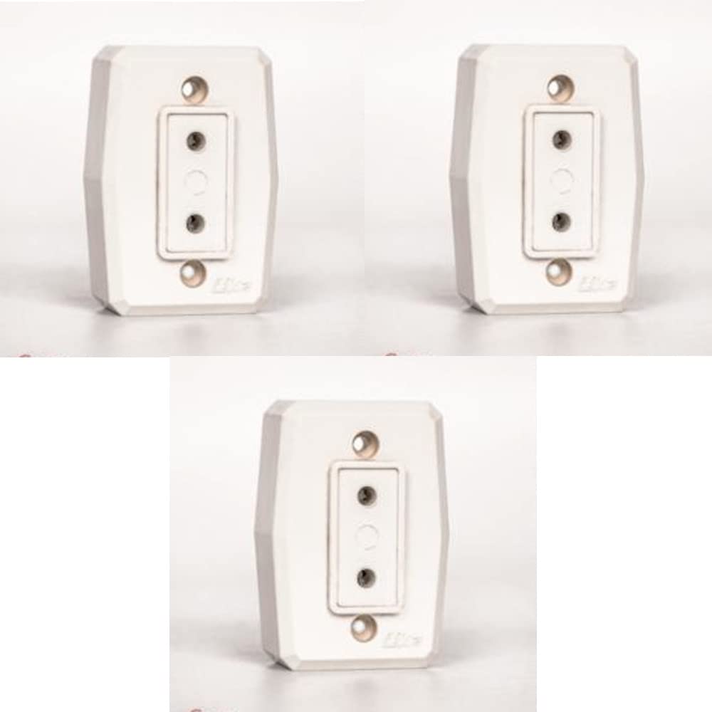 elios 10 Amp Outside Wall Power Strip - Excellent for All Light Electricity Applications Indoor and Outdoor (3 Pack)