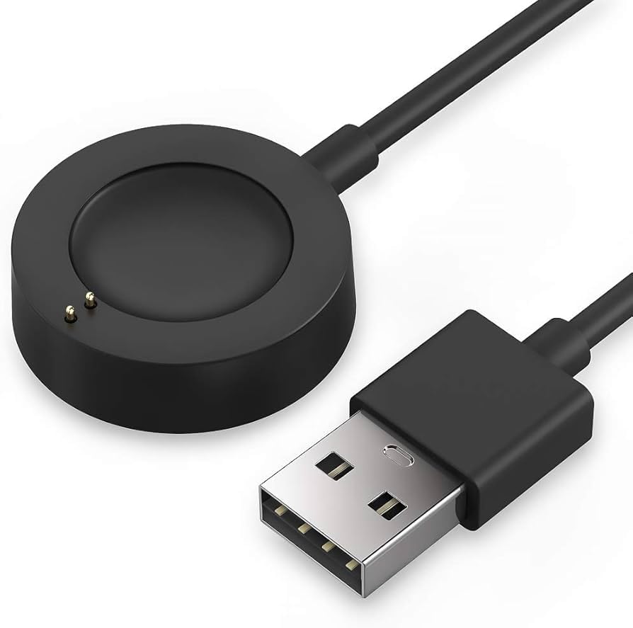 Charger Compatible with Fossil Gen 4, Gen 5, 5E, Gen 6, Emporio Armani, Skagen falster 2, Misfit Vapor 2, Diesel Guard 2.5, Michael Kors Runway - 3.3ft 100cm Smartwatch USB Charging Cable
