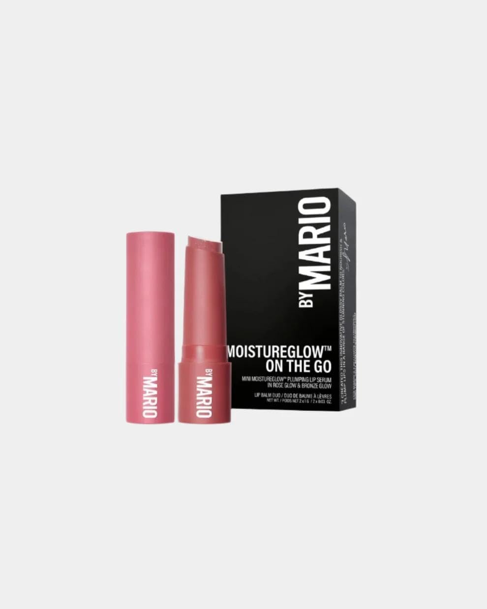 Makeup By Mario Moistureglow on The Go Lip Balm Duo 1 g, Nude and Bronze Glow