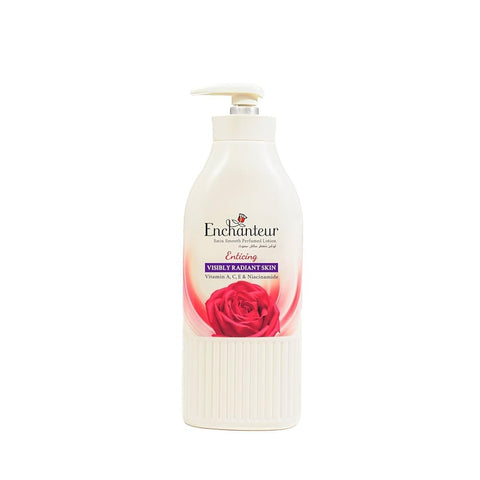 Enchanteur Satin Smooth- Enticing Lotion with Aloe Vera & Olive Butter for Satin Smooth Skin, for all skin types, 500ml