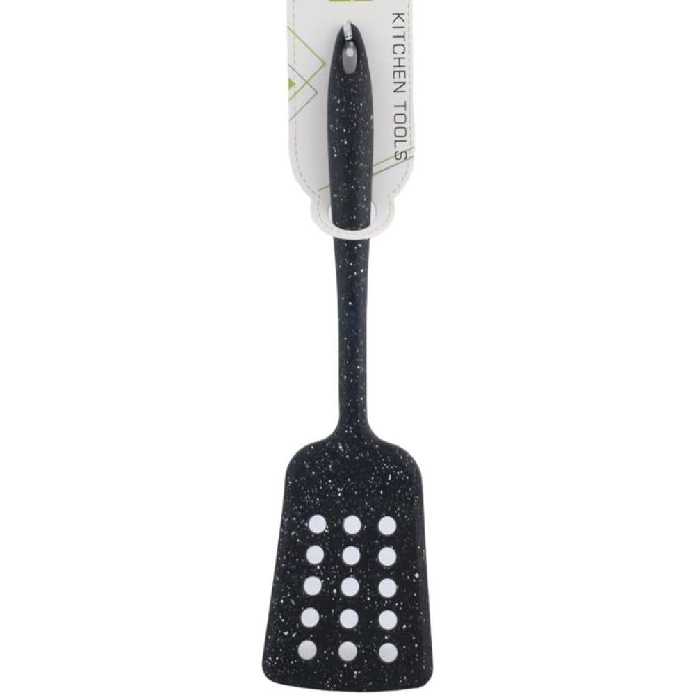 Black Silicone Rice Spoon Cooker Granite Shaped, Heat Resistant & Non-Stick Utensil for Rice, Spaghetti, Pasta.
