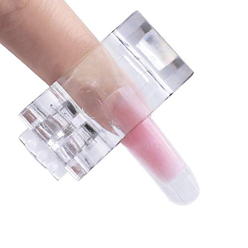 10pcs Transparent Nail Tips Clip, Plastic Finger Extension UV Nail Gel Assistant Manicure Tool for Acrylic Nail Art